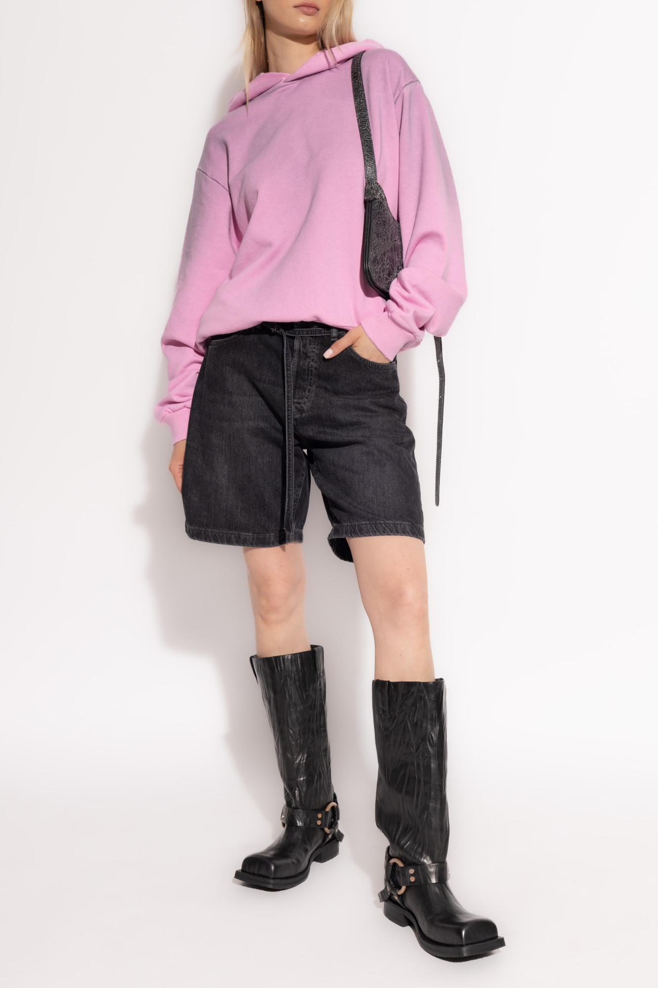 ショートパンツ ACNE STUDIOS Women Shorts  Burmudas AK0826 900 Black Acne Studios - Tailored shorts - Black